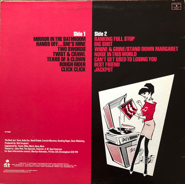 The Beat (2) : I Just Can't Stop It (LP, Album, RE, Cin)