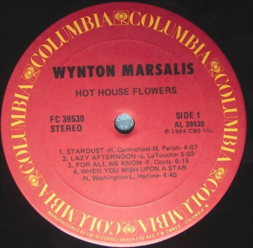Wynton Marsalis : Hot House Flowers (LP, Album)