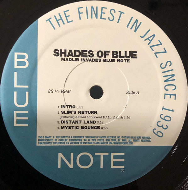 Madlib : Shades Of Blue (2xLP, Album)