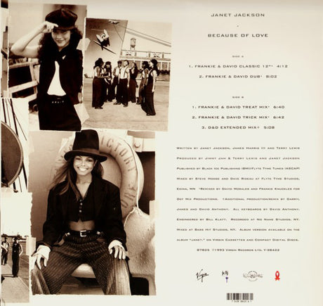 Janet Jackson : Because Of Love (12")