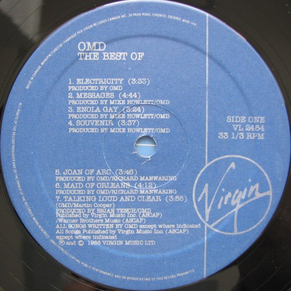 Orchestral Manoeuvres In The Dark : The Best Of OMD (LP, Comp)