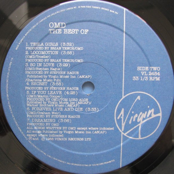 Orchestral Manoeuvres In The Dark : The Best Of OMD (LP, Comp)