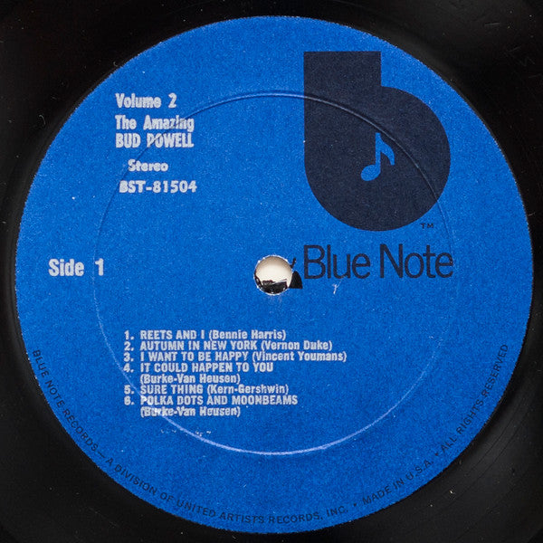 Bud Powell : The Amazing Bud Powell Volume 2 (LP, Album, RE, RM, All)