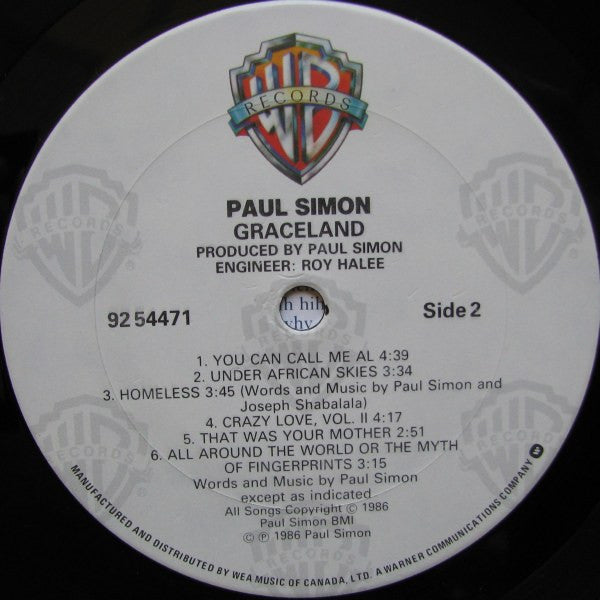 Paul Simon : Graceland (LP, Album)