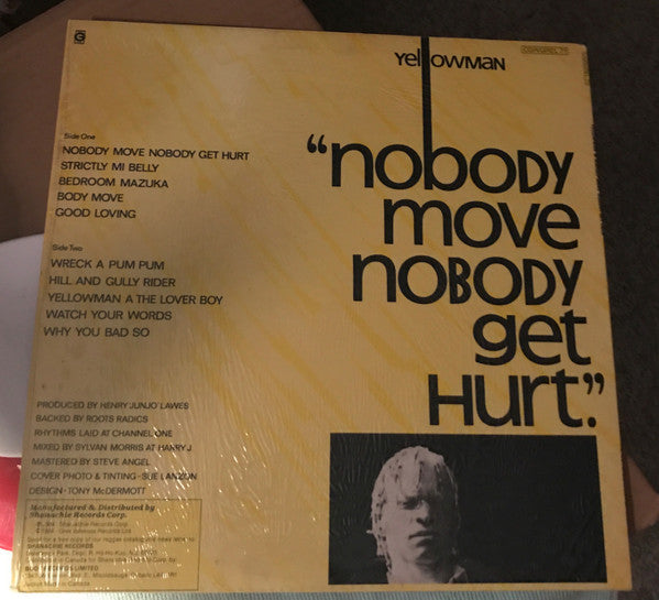 Yellowman : Nobody Move Nobody Get Hurt (LP, Album)
