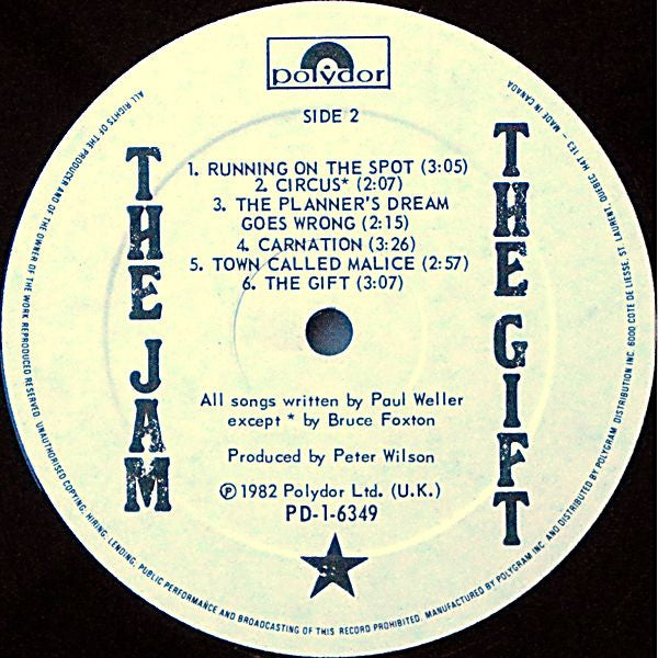 The Jam : The Gift (LP, Album, Qua)