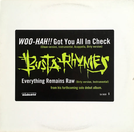Busta Rhymes : Woo-Hah!! Got You All In Check (12", Promo)