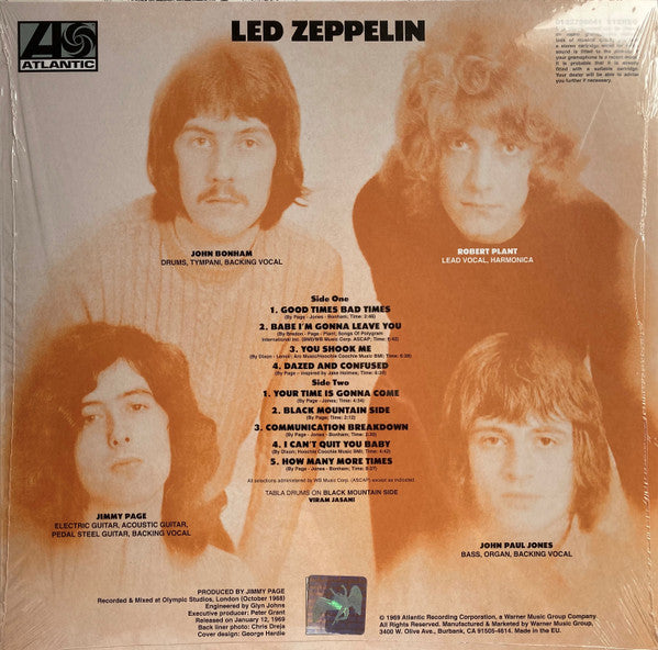 Led Zeppelin : Led Zeppelin (LP, Album, RE, RM, 180)