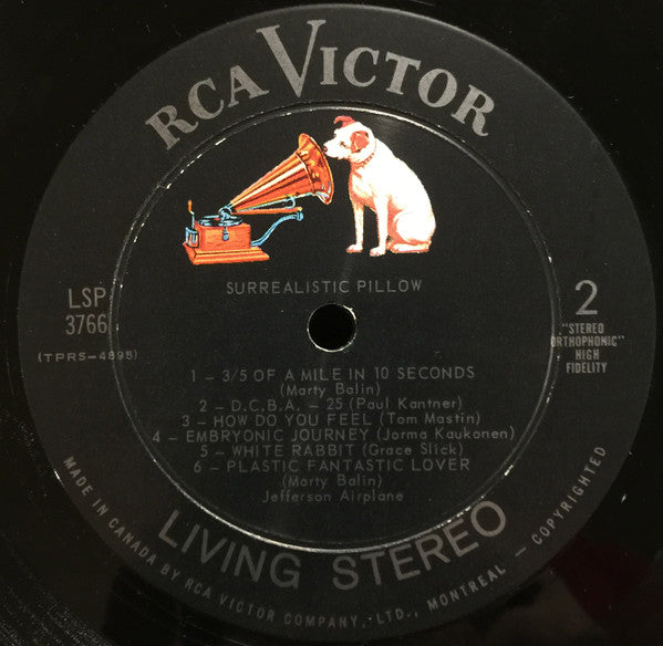 Jefferson Airplane : Surrealistic Pillow (LP, Album)