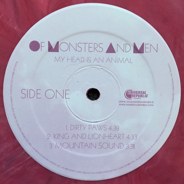 Of Monsters And Men : My Head Is An Animal (2xLP, Album, RE, Pin)