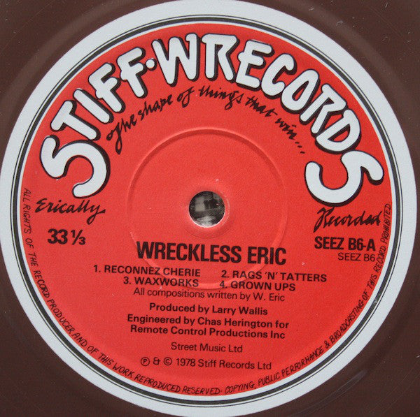 Wreckless Eric : Wreckless Eric (10", Album, Bro)