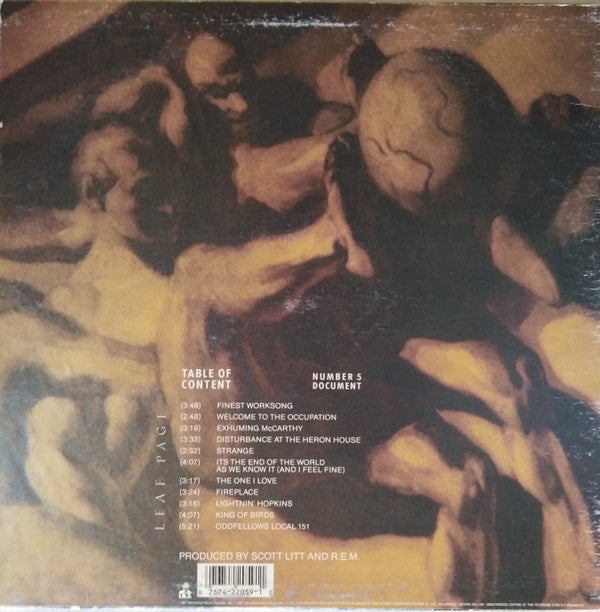 R.E.M. : Document (LP, Album)