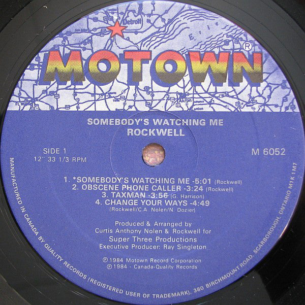 Rockwell : Somebody's Watching Me (LP, Album)