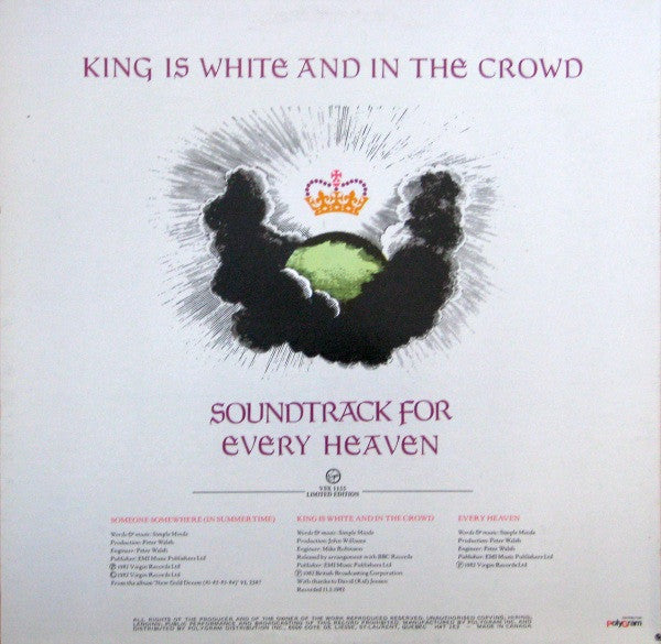 Simple Minds : Someone Somewhere (In Summertime) (Extended Remix) (12", Single, Ltd)