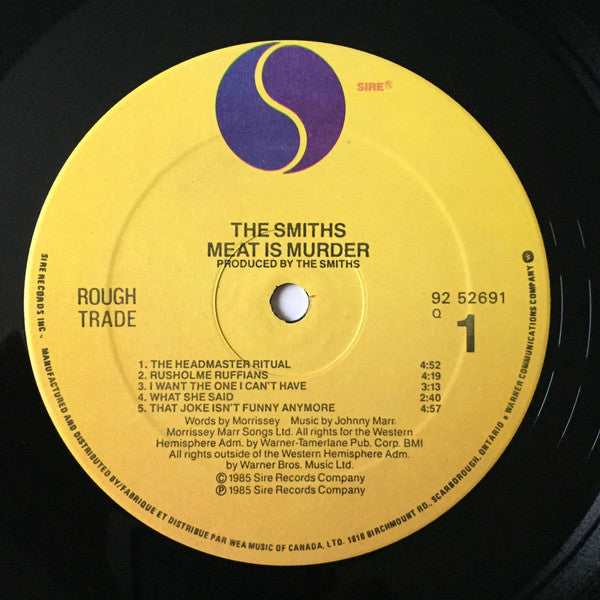 The Smiths : Meat Is Murder (LP, Album)
