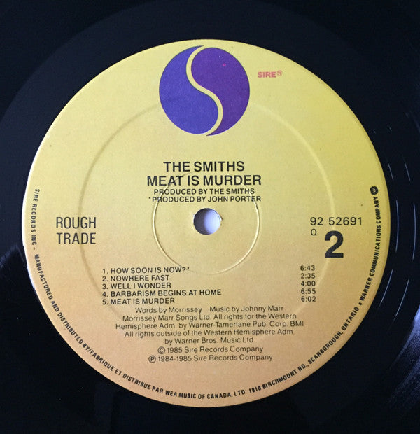 The Smiths : Meat Is Murder (LP, Album)