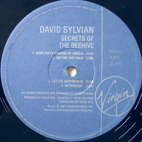 David Sylvian : Secrets Of The Beehive (LP, Album)