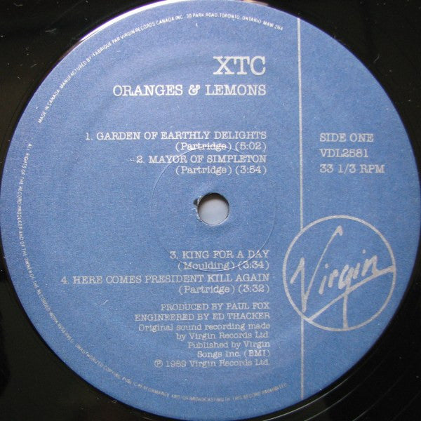 XTC : Oranges & Lemons (2xLP, Album)
