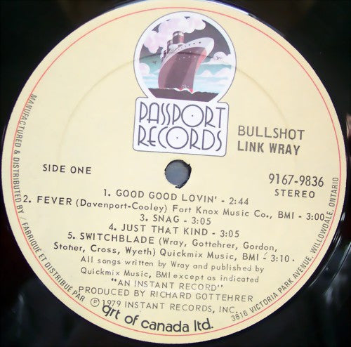 Link Wray : Bullshot (LP, Album)