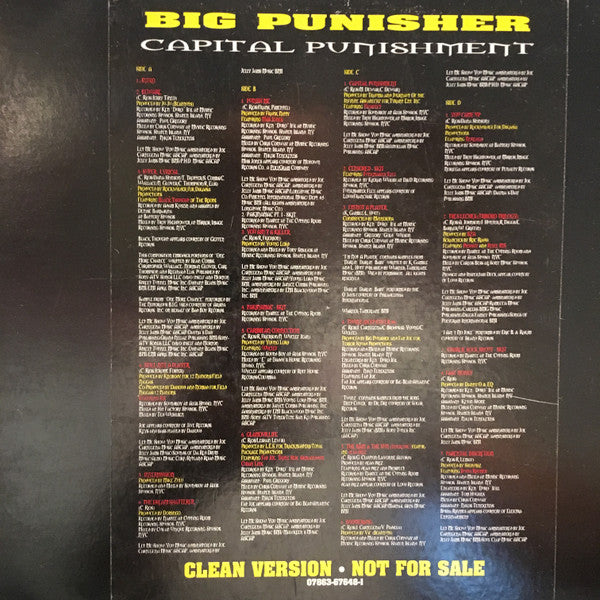 Big Punisher : Capital Punishment (2xLP, Album, Promo, Cle)