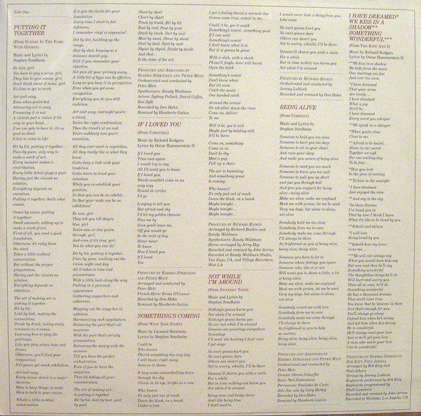 Barbra Streisand : The Broadway Album (LP, Album)