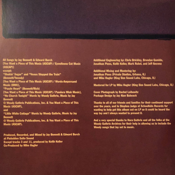 Jay Bennett & Edward Burch : The Palace At 4AM (Part 1) (2xLP, Album, RSD, Ltd, Cle)