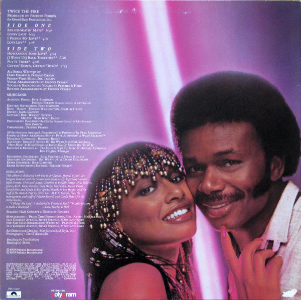 Peaches & Herb : Twice The Fire (LP, Album)