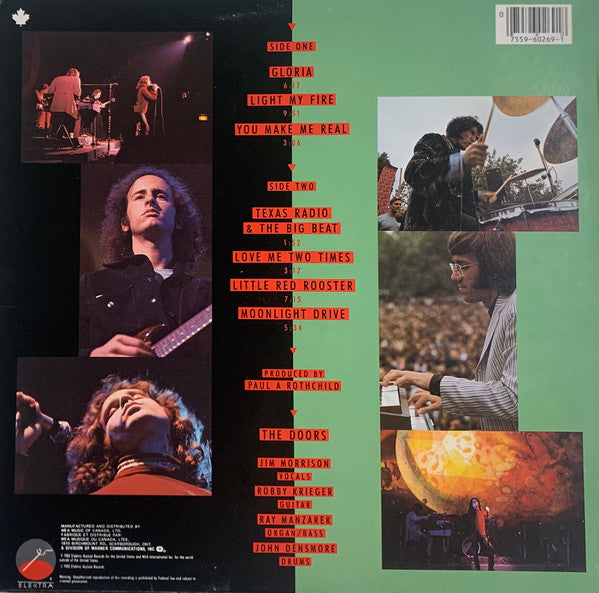 The Doors : Alive, She Cried (LP, Album)