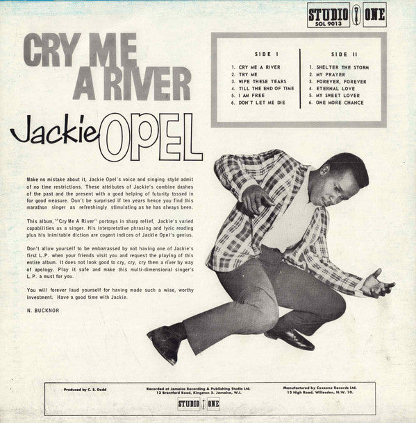 Jackie Opel : Cry Me A River (LP, RE)