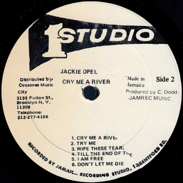 Jackie Opel : Cry Me A River (LP, RE)