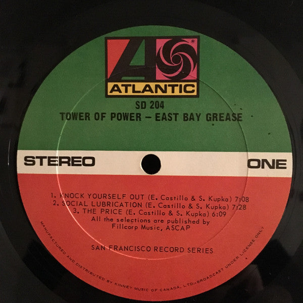 Tower Of Power : East Bay Grease (LP, Album, RP)