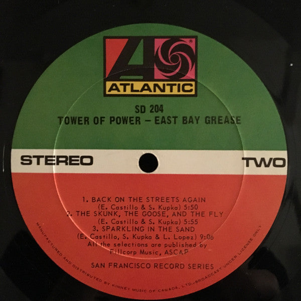 Tower Of Power : East Bay Grease (LP, Album, RP)