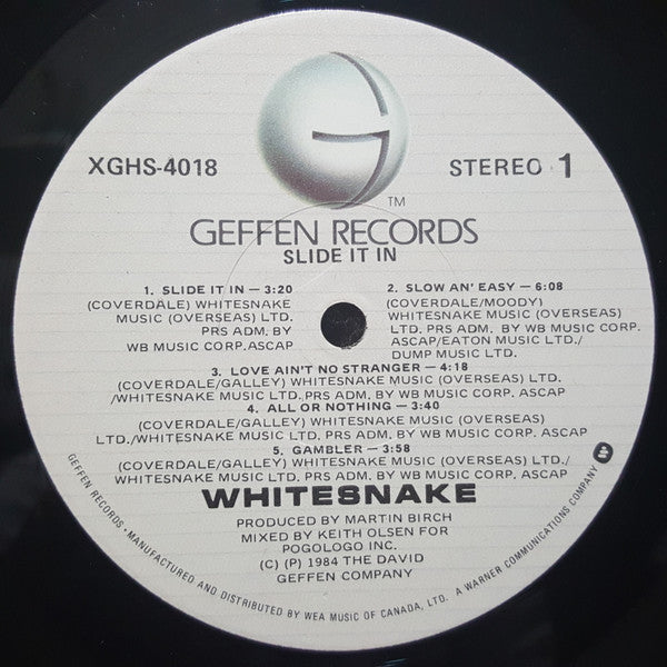 Whitesnake : Slide It In (LP, Album)