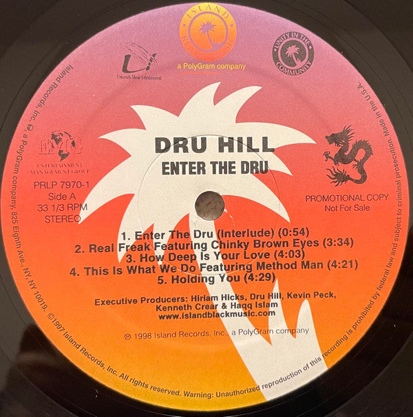 Dru Hill : Enter The Dru (2xLP, Album, Promo)