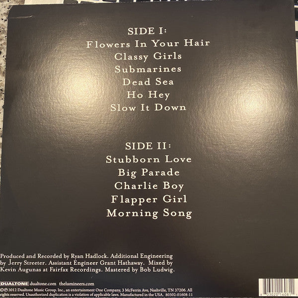 The Lumineers : The Lumineers (LP, Album, RE)