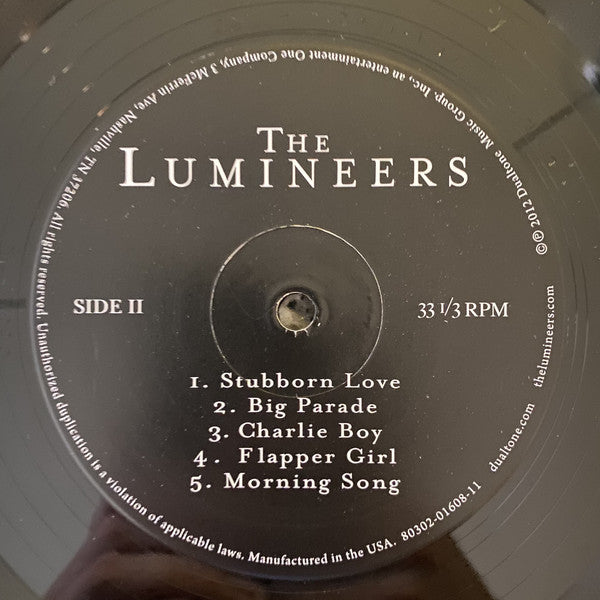 The Lumineers : The Lumineers (LP, Album, RE)