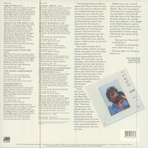 John Prine : Prime Prine - The Best Of John Prine (LP, Comp, RE, 180)
