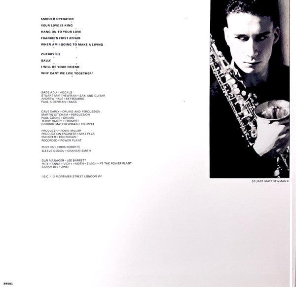 Sade : Diamond Life (LP, Album, Gat)