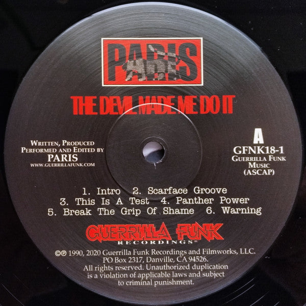 Paris (2) : The Devil Made Me Do It (2xLP, Album, Dlx, Ltd, RE, S/Edition, 180)