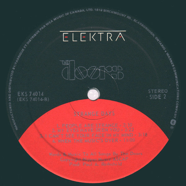 The Doors : Strange Days (LP, Album, RE)