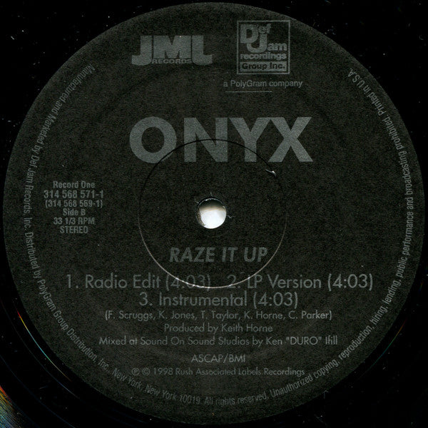 Onyx : Best Of Onyx (2x12", Single, Ltd)