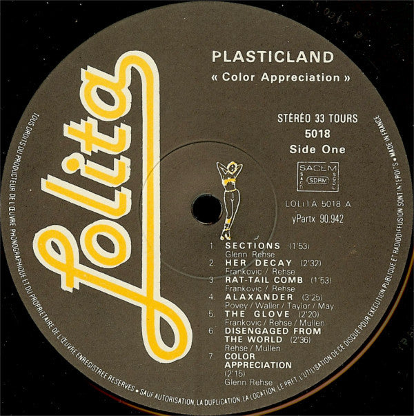 Plasticland : Color Appreciation (LP, Album)