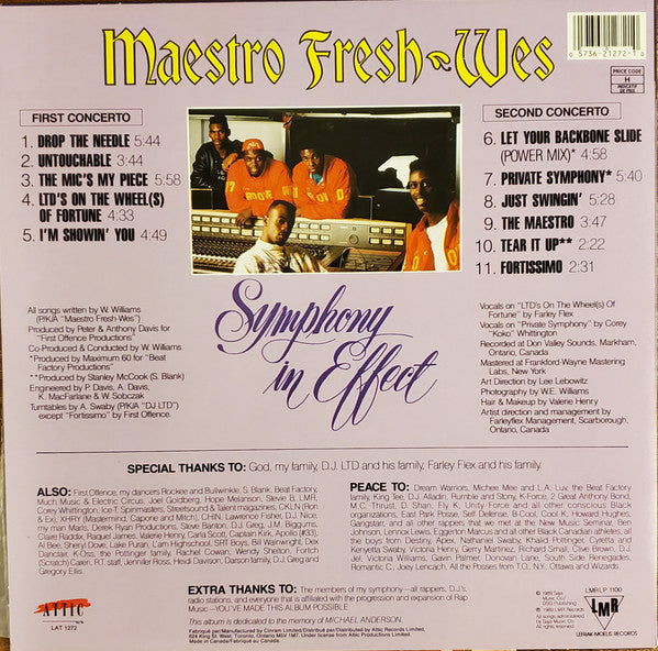 Maestro Fresh-Wes : Symphony In Effect (LP, Album)