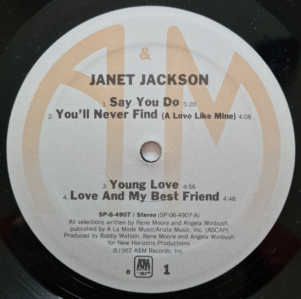 Janet Jackson : Janet Jackson (LP, Album, Ele)