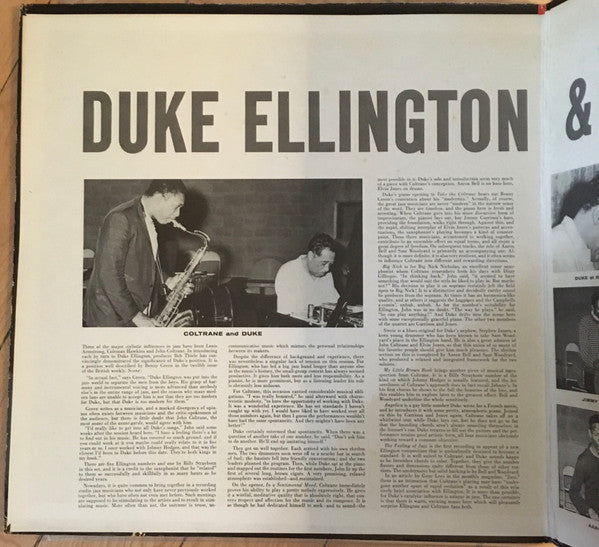 Duke Ellington & John Coltrane : Duke Ellington & John Coltrane (LP, Album, RE)