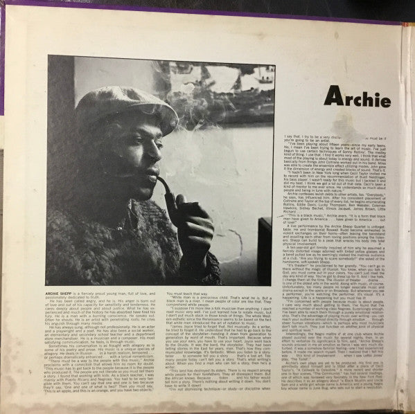 Archie Shepp : Live In San Francisco (LP, Album, Mono, Gat)