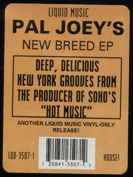 Pal Joey : New Breed EP (12", EP)