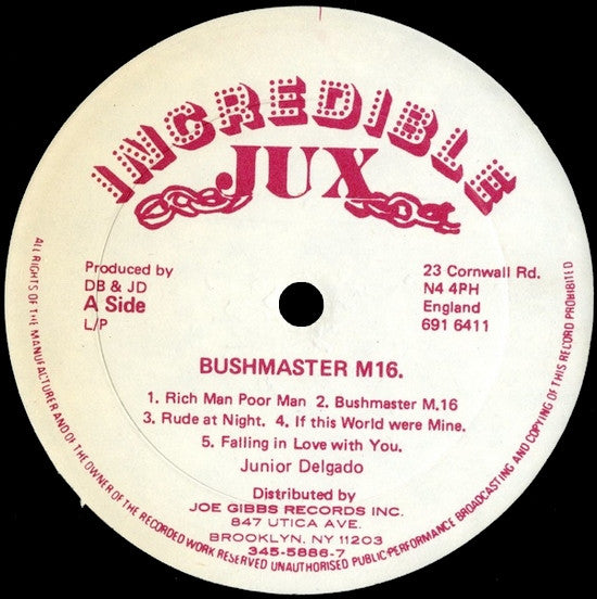 Junior Delgado : Bushmaster Revolution (LP, Album)