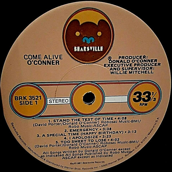 Donald O'Conner : Come Alive (LP, Album)