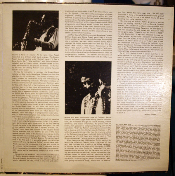 Sonny Rollins : Saxophone Colossus And More (2xLP, Comp, Mono, RE, Gat)